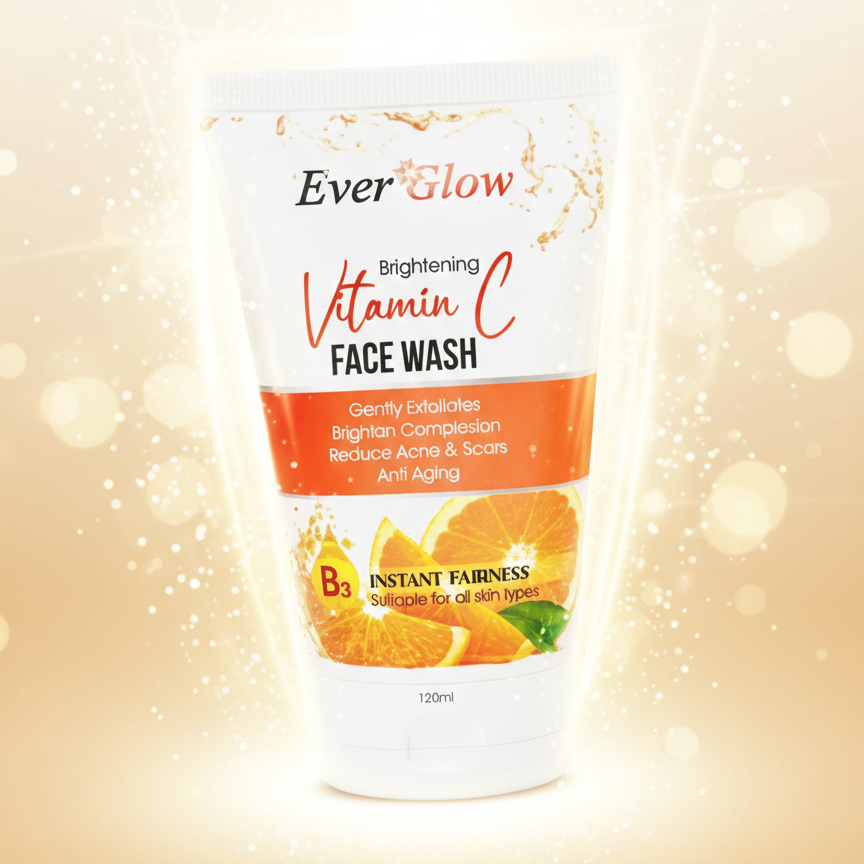 Everglow Vitamin C Face Wash �Brightening & Refreshing Cleanser (120 ml)