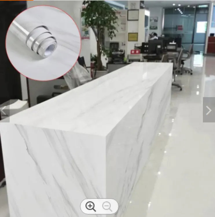 Self Adhesive White Marble Sheet for Kitchen – photo 2