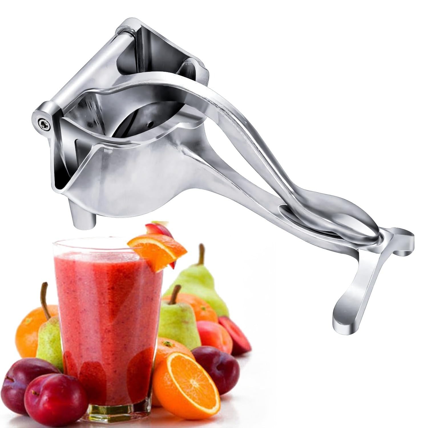 Stainless Steel Lemon & Orange Clip Handheld Fruit Juicer �Durable Manual Portable Citrus Squeezer for Kitchen & Baby Fruit Juice