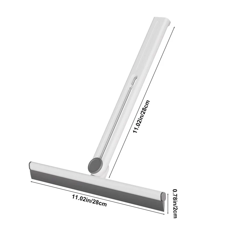 360? Rotating Foldable Squeegee �Silicone Window &amp; Surface Cleaner Tool