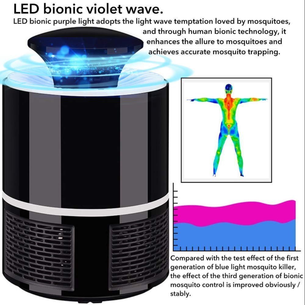 Electric Mosquito Trap Blue Light | Mosquito Killer Lamp large size ( random color)