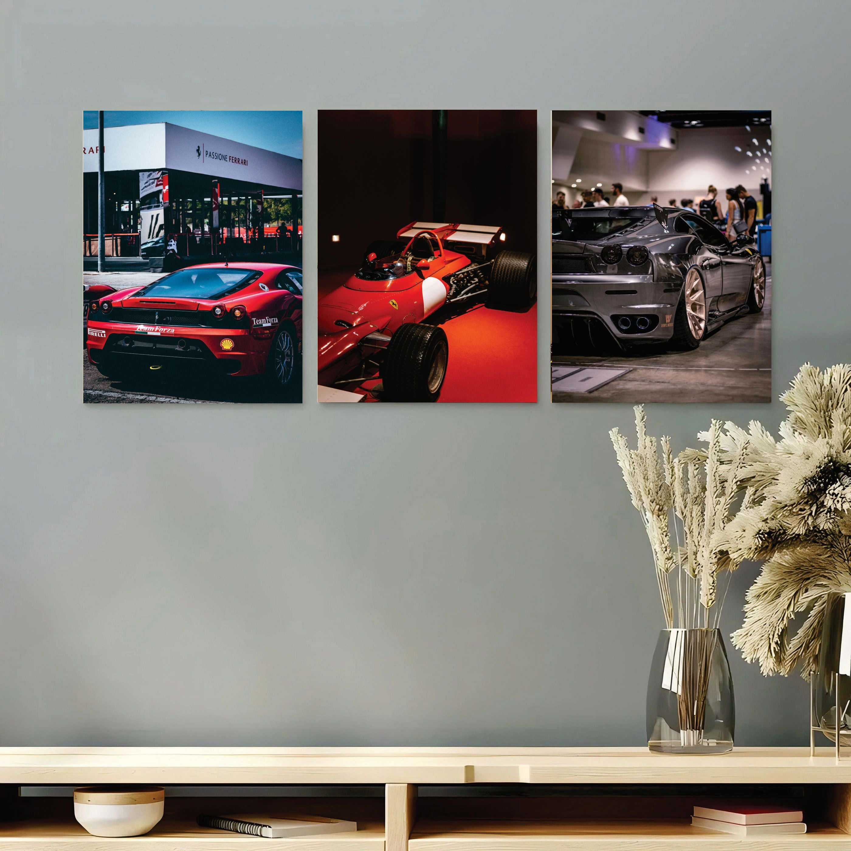 Set of 3 Premium Wall Art Photo Tiles �Modern Home Decor Sets 8x11