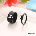 ARJ-947 Butterfly Couple Ring Elegant Stylish Durable Design Symbol Of Love And Commitment For Couples Adjustable Size - Golden