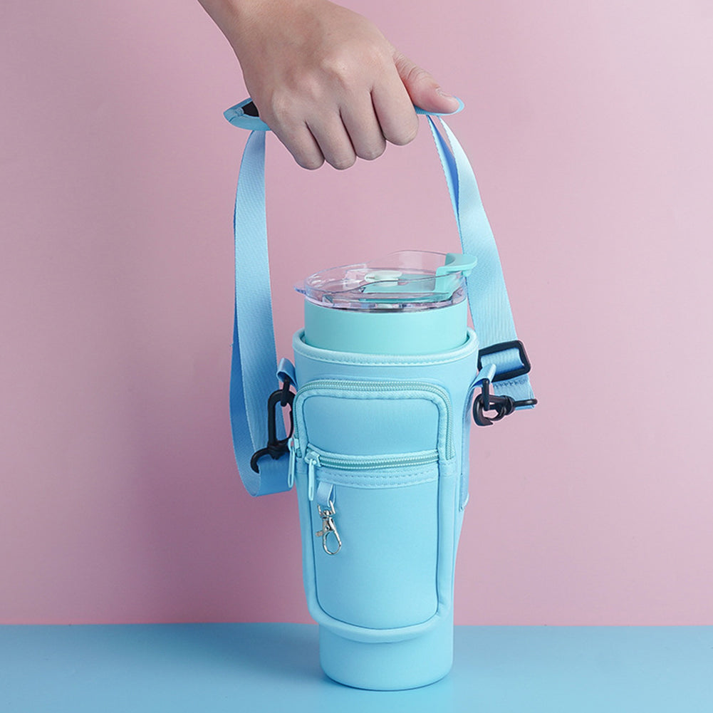 Water Bottle Carrier Bag with Phone Pocket – photo 3
