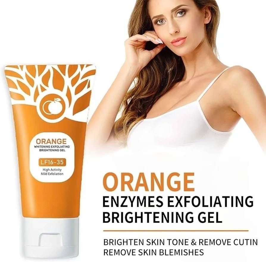 Orange Enzyme Exfoliating Gel | Brightening, Nourishing & Citrus Skincare For Radiant, Glowing, Healthy Skin | 60g