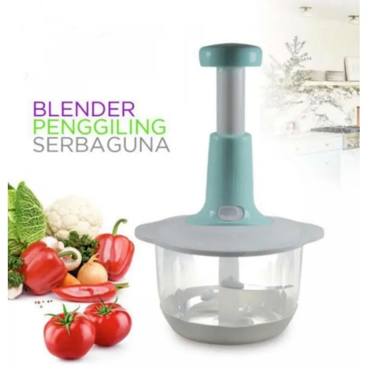 Multifunctional Manual Pushing Chopper with Beater &amp; (Grater , Shredder,  Slicer Plate) High Quality(random color )