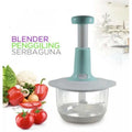 Multifunctional Manual Pushing Chopper with Beater &amp; (Grater , Shredder,  Slicer Plate) High Quality(random color )