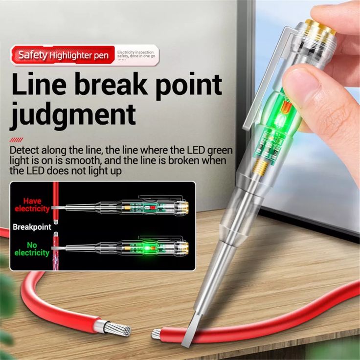 Smart Electric Voltage Tester Pen with Screwdriver Function | AC/DC Circuit Tester with LED Indicator