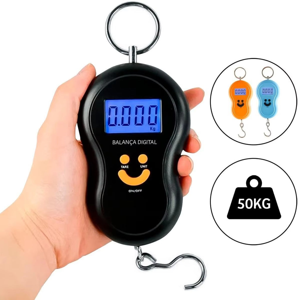 DIGITAL HANGING SCALE 50kg ABS LCD Display Strap Travel Multifunctional Digital Luggage Weighing Scales