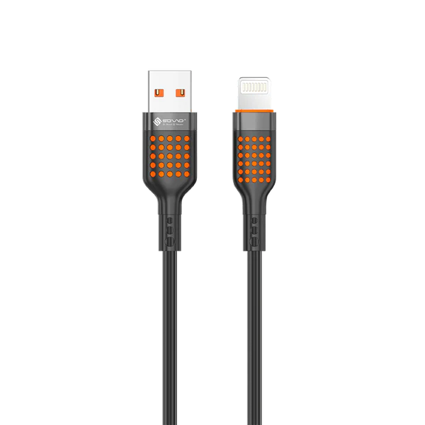 SOVO SC-009 Panther Series iPhone Data Cable �Super Fast Charging & Durable Silica Gel Build