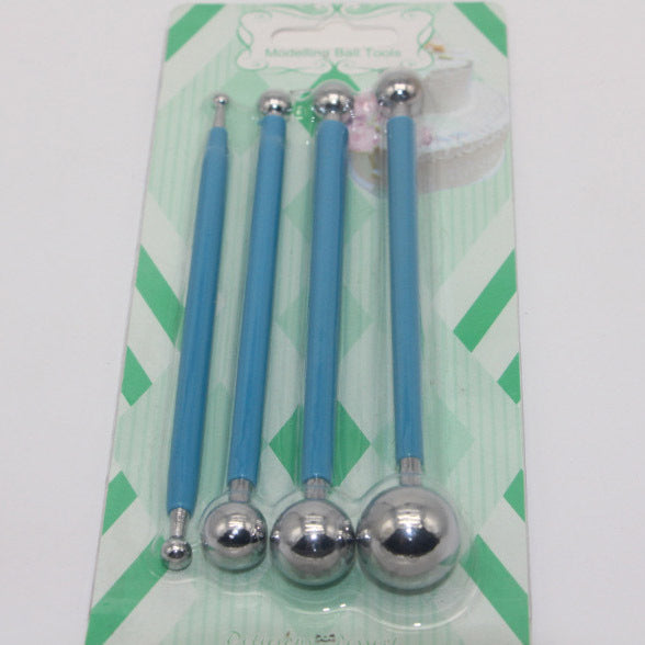 4-Piece Stainless Steel Sugar Cake Carving Tools Set