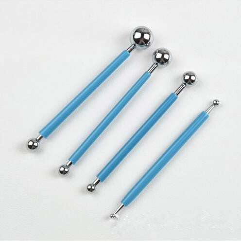 4-Piece Stainless Steel Sugar Cake Carving Tools Set