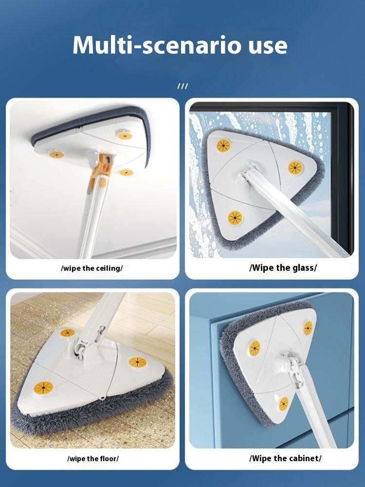 Royal's Triangle Shaped Microfiber Mop ?elf-Wringing Floor Dust Mop