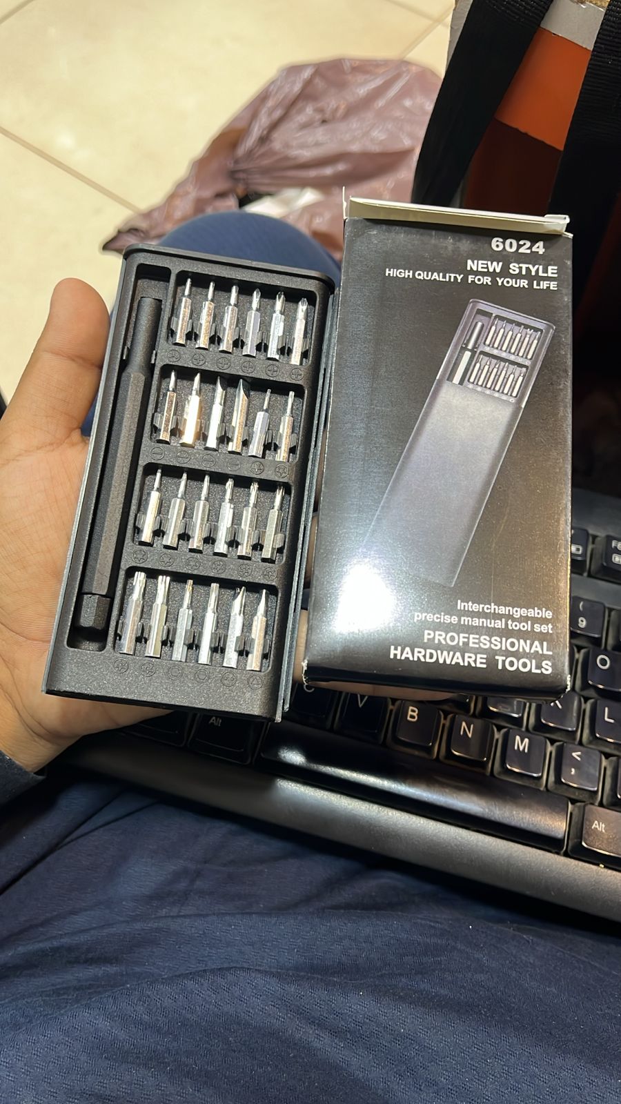 24 In 1 Screwdriver Bit Set Magnetic Disassembly Tool Durable Compact And Versatile Repair Kit For Daily Use