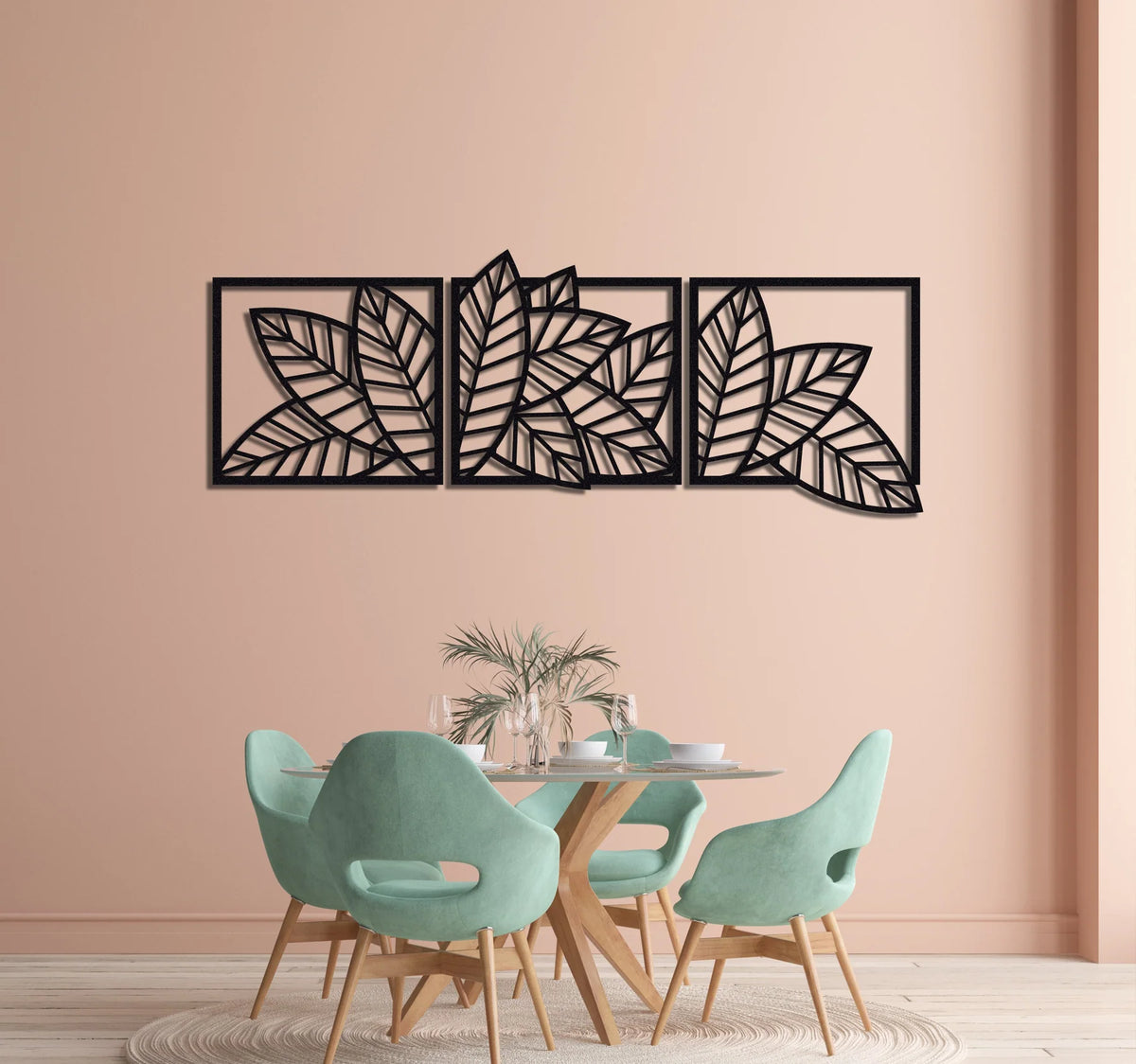 3D wooden 3 Piece Long Leaf Panels – photo 4