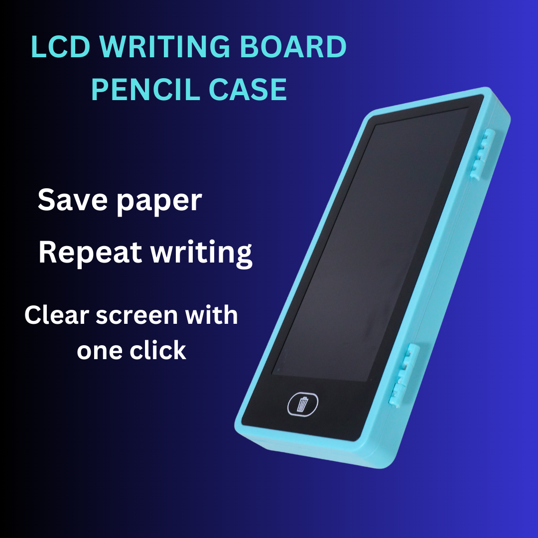 LCD Drawing Pen Case Easy Writing with Eye Protection, Lock Screen, Large Space LCD Drawing Pen Case-One Key Erase (Random Color)