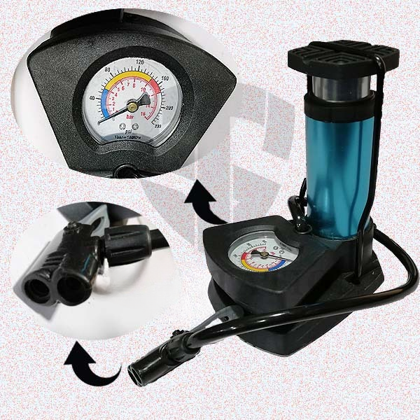 Foot And Hand Air Pump With Air
