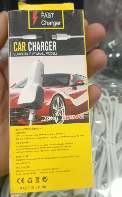 Fast Car Charger High Speed Charging Accessory For Reliable Power Supply In Vehicle