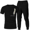HALF SLEEVE PREMIUM TRENDY PRINTED TRACKSUIT FOR MEN COLOUR BLACK_MEDIUM