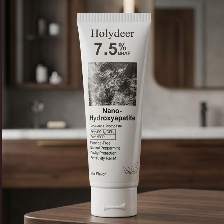 Holydeer Recovery Toothpaste | 7.5% Nano-Hydroxyapatite Enamel Repair & Whitening Toothpaste - 80g