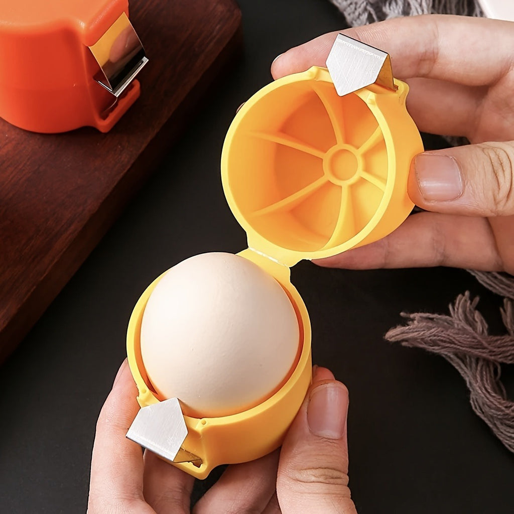 Egg Shell Opener Cutter �Portable Stainless Steel Egg Topper Tool for Boiled Eggs (Random Color)