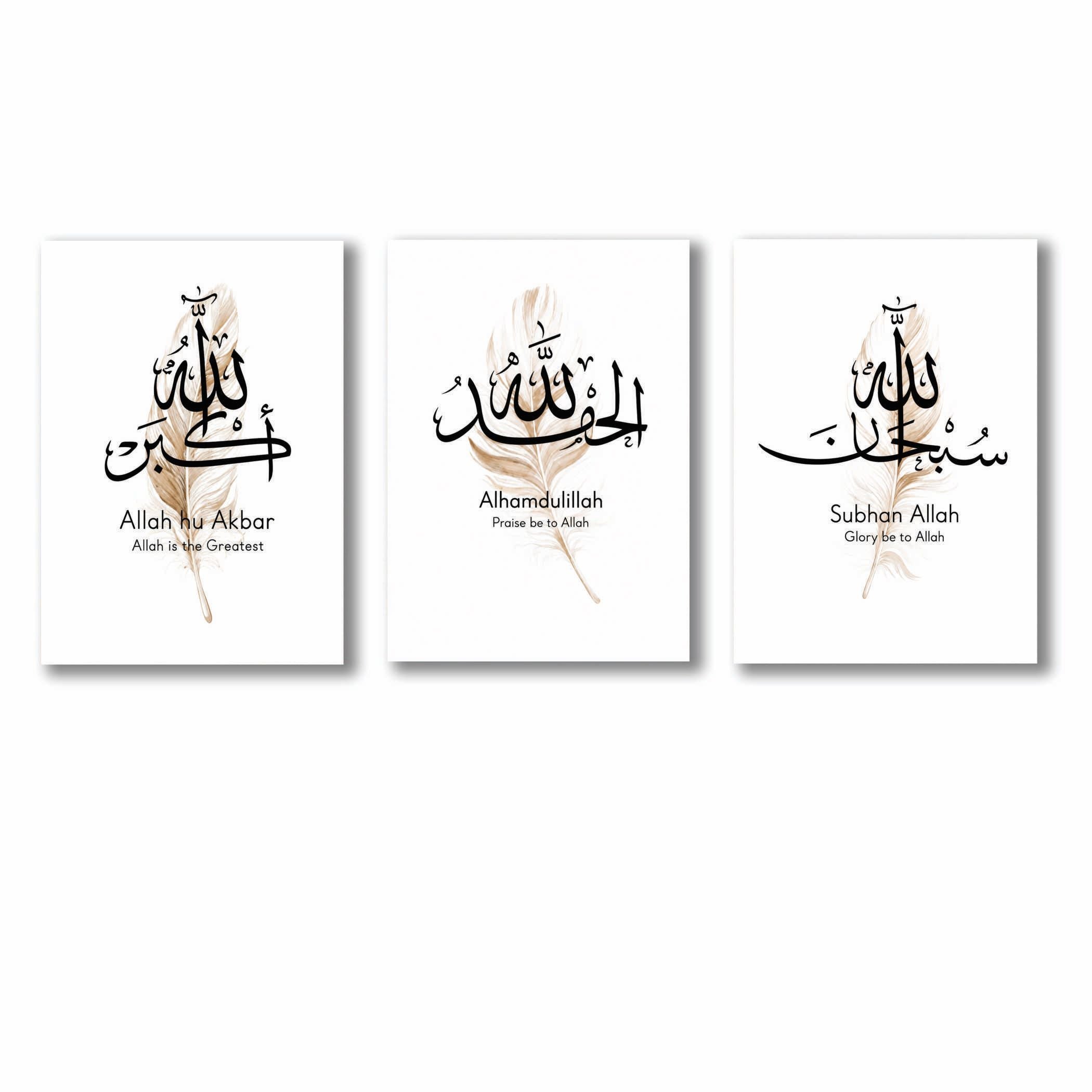 Set of 3 Premium Wall Art Photo Tiles �Modern Home Decor Sets 8x11