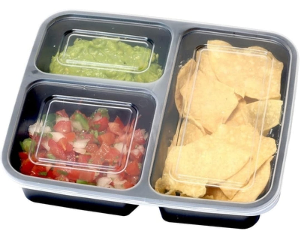 1Pc SimpleHouseware 3-Compartment Meal Prep Containers, 36 – photo 1