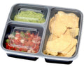 1Pc SimpleHouseware 3-Compartment Meal Prep Containers, 36 – photo 1