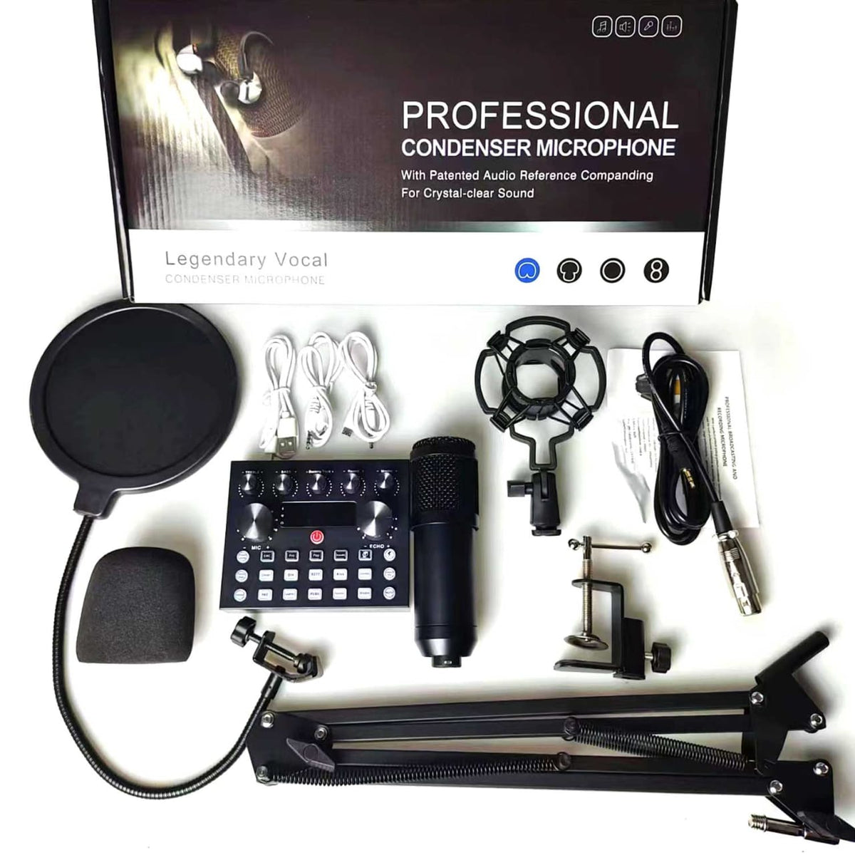 V10 BM-800 Podcast Condenser Microphone Set – photo 4