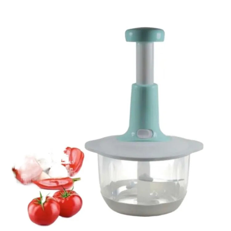 Multifunctional Manual Pushing Chopper with Beater &amp; (Grater , Shredder,  Slicer Plate) High Quality(random color )