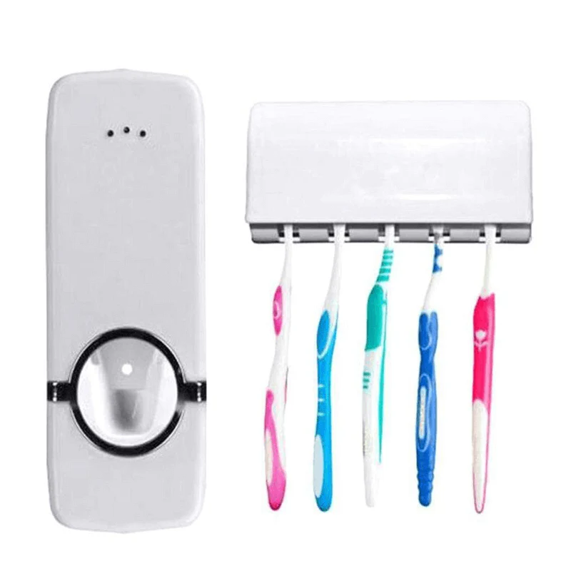 Automatic Toothpaste Dispenser With Toothbrush Holder Easy – photo 3