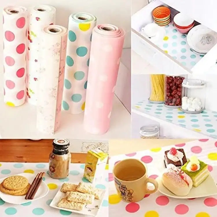 1 Roll - Kitchen Polka Foamic Sheet (45*200cm)  (random color)