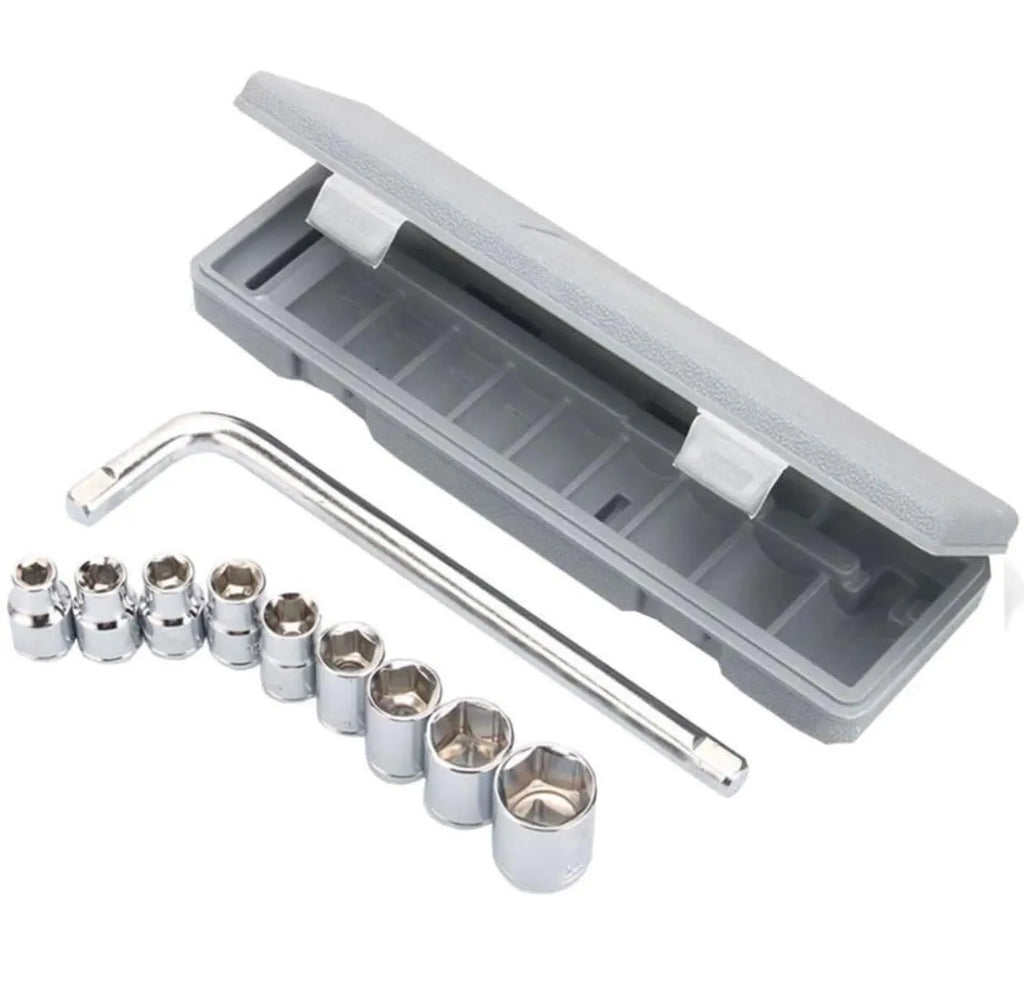 CTW-1810 | 10 Piece High Quality Socket Wrench Set Spanner Car Machine Repair Service Tools Kit | Best Quality Tool Kit?
