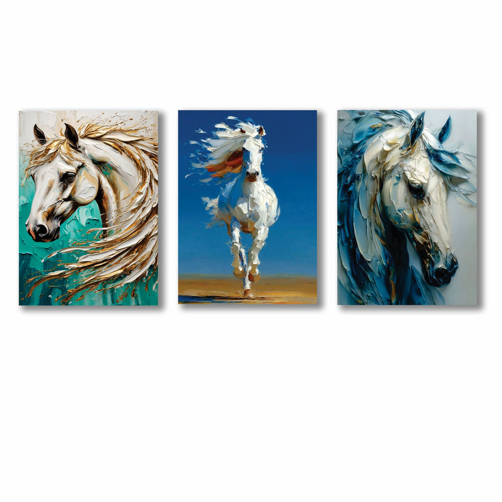 Set of 3 Premium Wall Art Photo Tiles �Modern Home Decor Sets 8x11