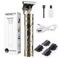 Vintage T9 Metal Body Hair Trimmer for Men �USB Rechargeable Professional Hair Clipper | Precision Beard, Hair & Detailing Grooming Tool