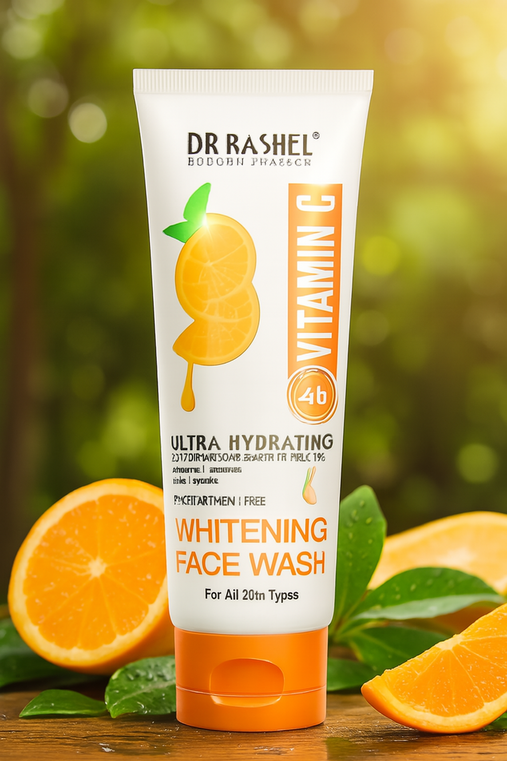 Dr Rashel Vitamin C Ultra Hydrating Whitening Face Wash �Brightening & Moisturizing Cleanser, 100ml (1 Pc)