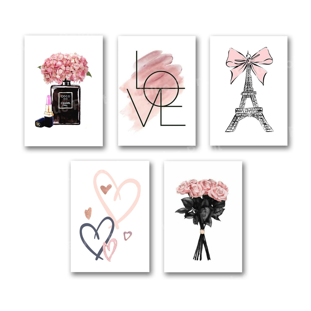 Set of 5 Premium Wall Art Photo Tiles �Modern Home Decor Sets 8x11