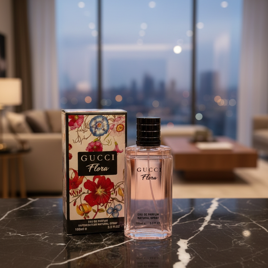 Gucci Flora Eau de Parfum �100ml Premium Long-Lasting Fragrance for Women, Elegant Floral Scent