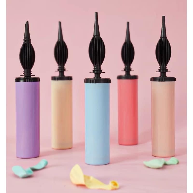 1Pc Air Inflator Portable Hand Held Birthday Party Balloon Pump (Random Colour)