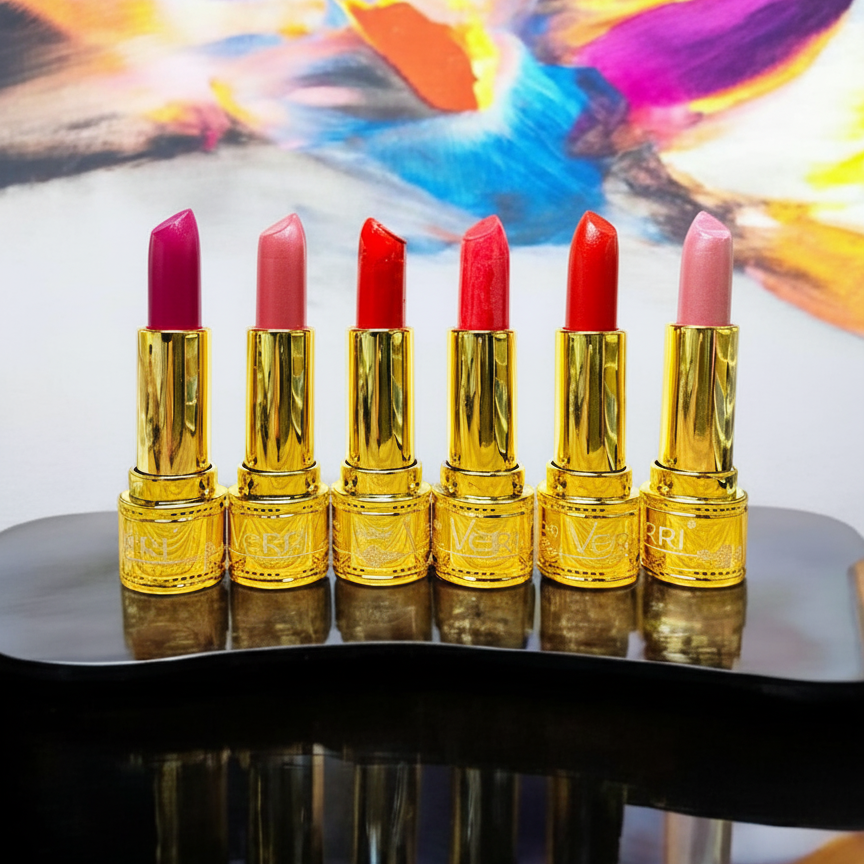6 Pcs High Pigmented Velvet Matte Lipstick Set �Long-Lasting Multicolor Lip Shades With Smooth, Soft Texture For A Perfect Everyday Glam Look
