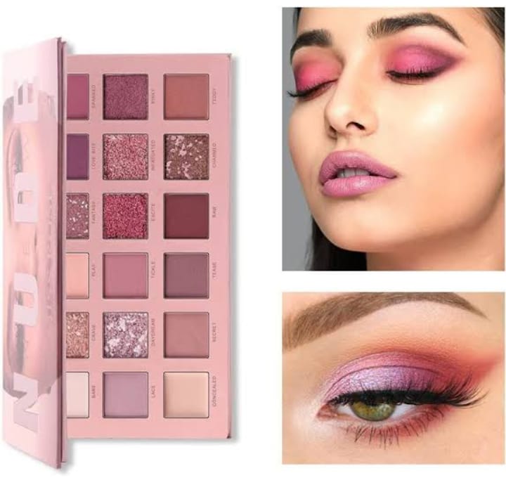 4 in 1 Glam Makeup Bundle �Lip Tint, Eyeshadow Palette & 36H Mascara Set