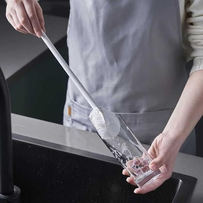 Silicone Long Handle Cleaning Brush for Deep Mug and Bottle Washing