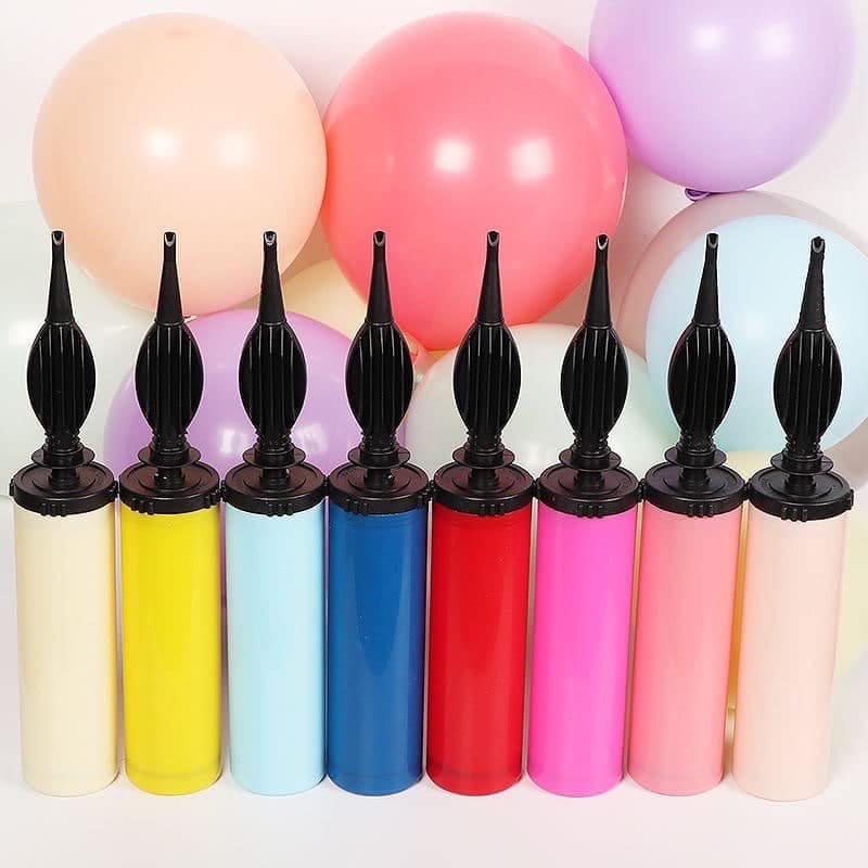 1Pc Air Inflator Portable Hand Held Birthday Party Balloon Pump (Random Colour)