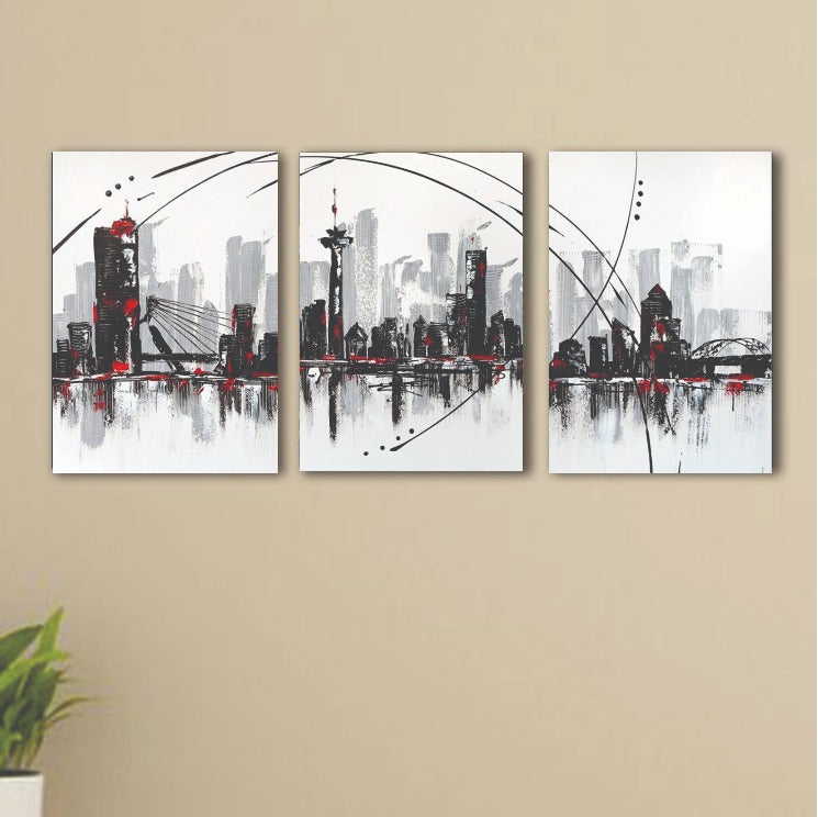 Set of 3 Premium Wall Art Photo Tiles �Modern Home Decor Sets 8x11