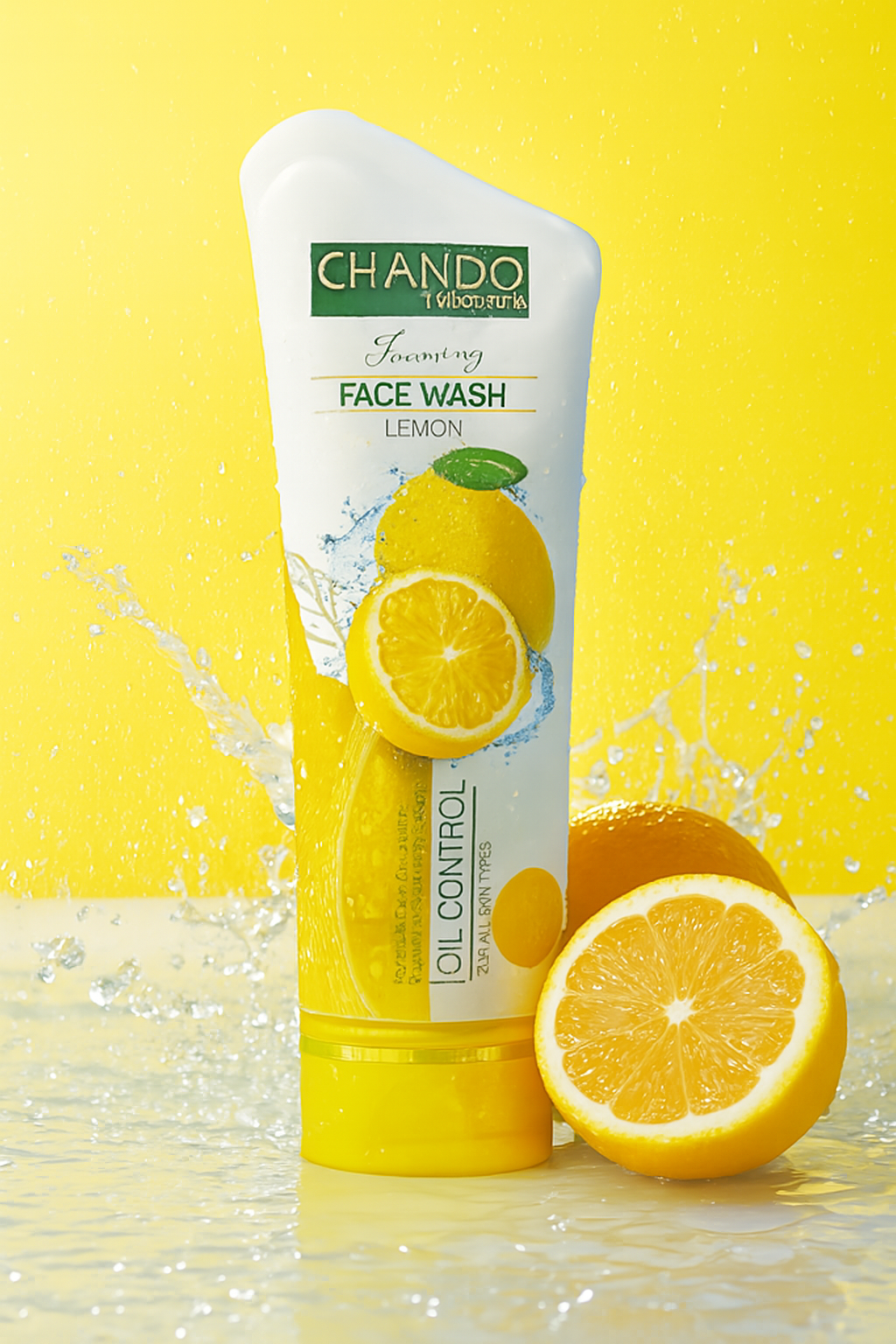 Chando Natural Foaming Face Wash Lemon �Oil Control & Refreshing Cleanser for All Skin Types (100g)