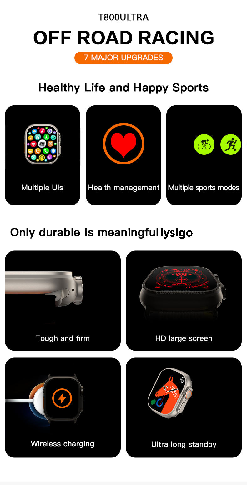T800 Ultra Smart Watch  Random Color)