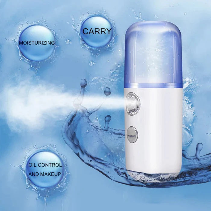 Portable Beauty Instrument Humidifier Easy To Carry  Spray Nano Spray Water Meter Steam Face Cold Spray (30 ml)