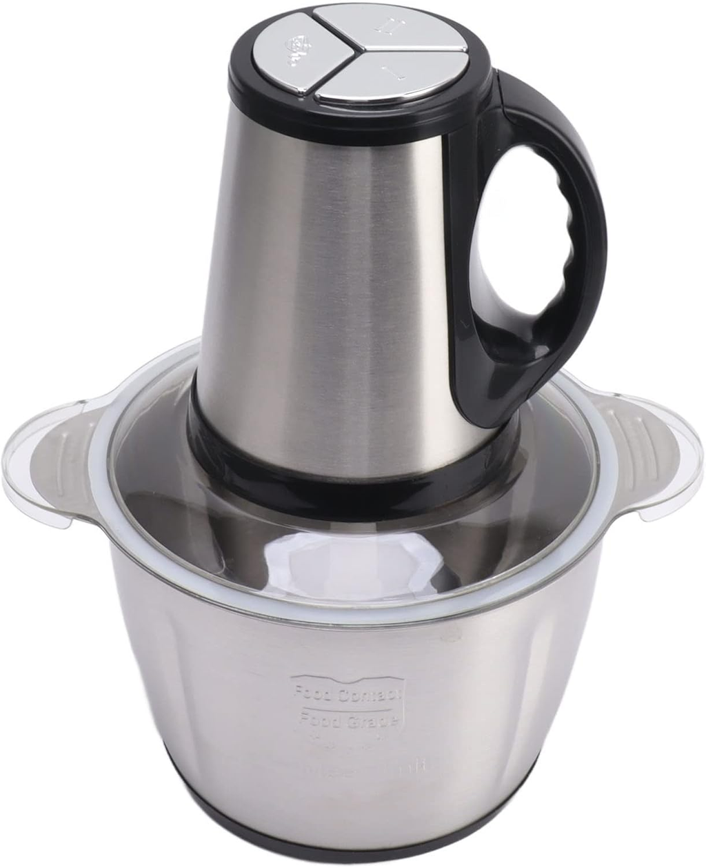 Falari 3L Electric Meat Grinder, Stainless Steel Electric Chopper for Household Use, Automatic Food Processor With 3 Speed for Meat, Vegetables, Fruit and Nuts, Detachable and Washable
