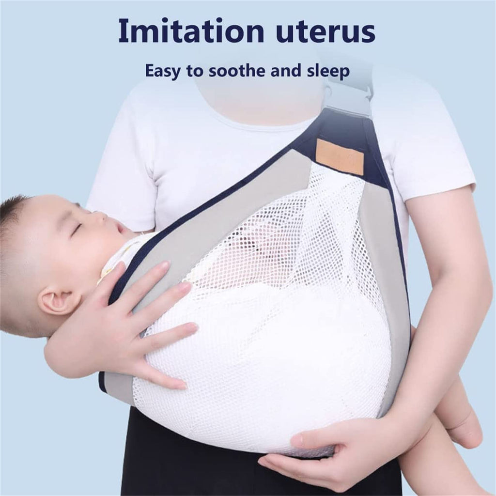 1PC Baby Carrier, Ergonomic Baby Strap one Shoulder Labor-Saving Polyester Baby Half Wrapped Sling (Random Color)
