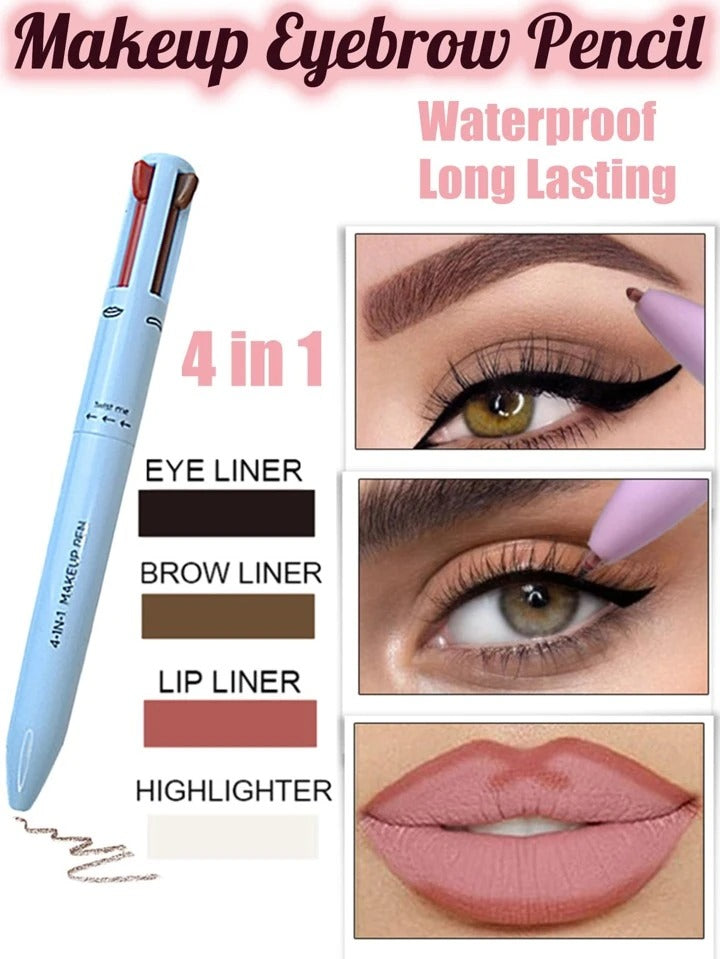4 in 1 Waterproof Makeup Pen Eyebrow – photo 1